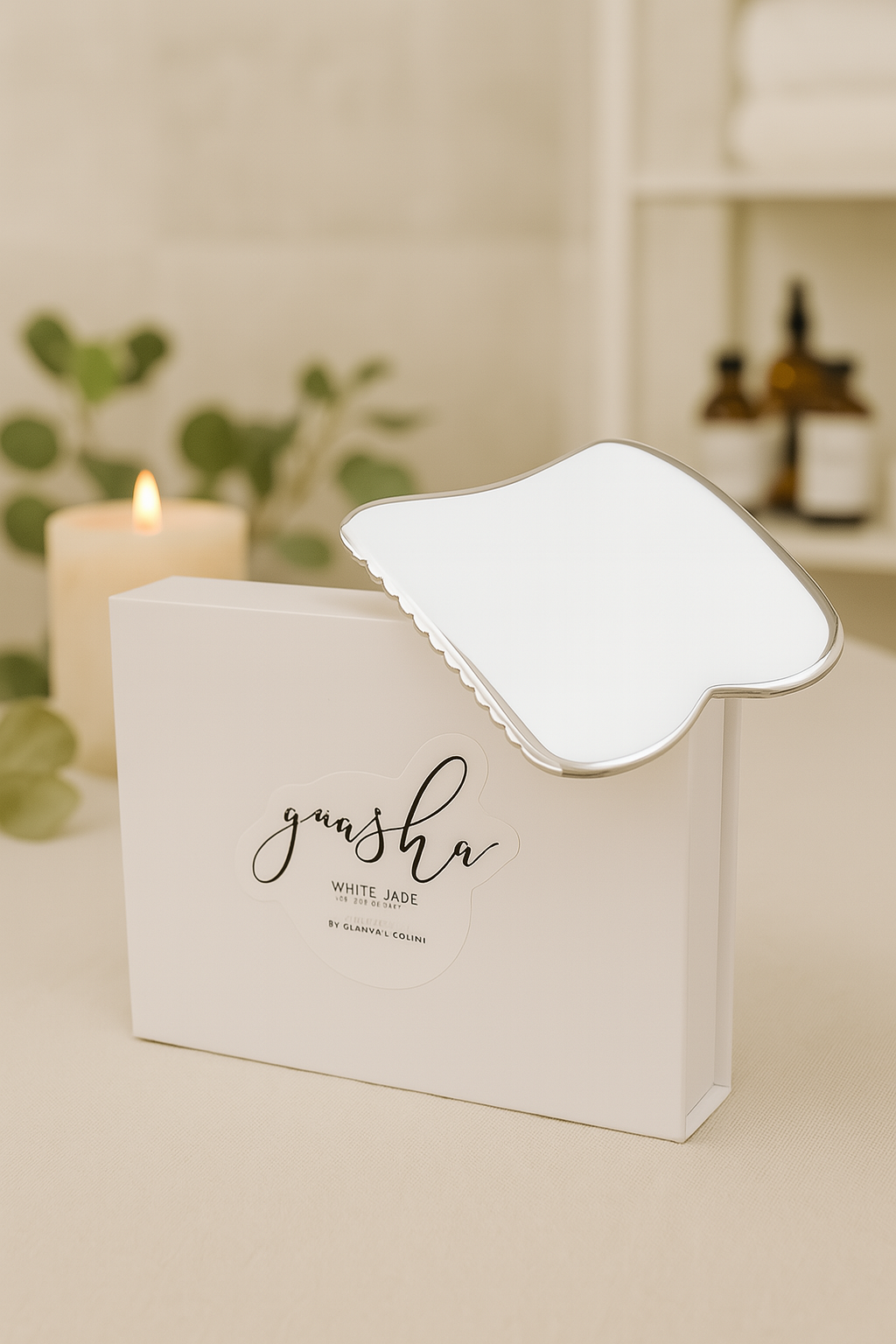 Kit...Stainless Steel Gua Sha + Cleansing Oil