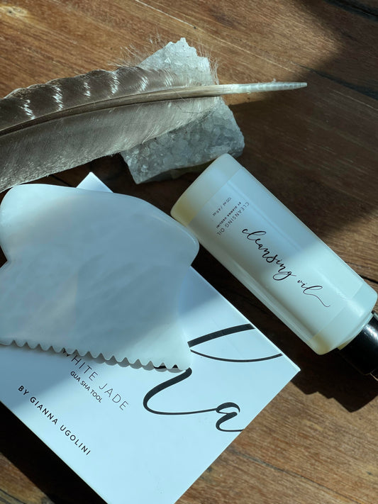 Kit...White Jade Guasha + Oil