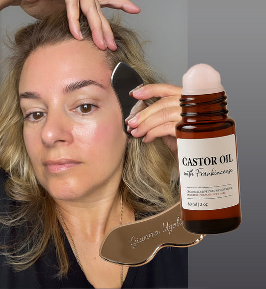 Kit... Gua Sha + Castor Oil with Frankincense